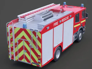 Fire Truck 01 3D Model