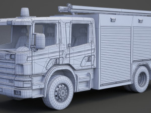 Fire Truck 01 Modelo 3D