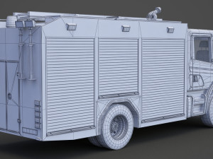 Fire Truck 01 Modelo 3D
