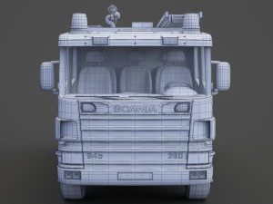 Fire Truck 01 Modelo 3D