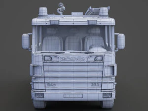 Fire Truck 01 3D Model