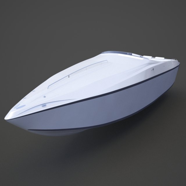 Motor Boat 02 3D 模型 .c4d .max .obj .3ds .fbx .stl .blend 