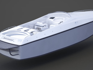 Motor Boat 02 3D 模型