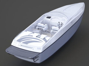 Motor Boat 02 3D 模型
