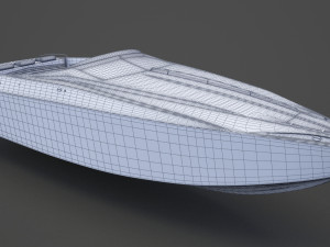 Motor Boat 02 3D 模型