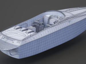 Motor Boat 02 3D 模型