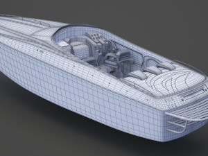 Motor Boat 02 3D 模型
