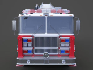 Fire Truck 02 3D Model