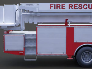 Fire Truck 02 3D Model