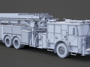 Fire Truck 02 3D Model