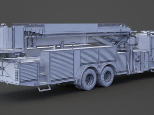 Fire Truck 02 3D Model
