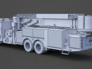 Fire Truck 02 3D Model