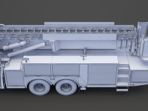 Fire Truck 02 Model 3D