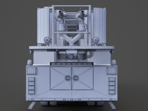 Fire Truck 02 Model 3D