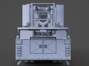 Fire Truck 02 3D Model