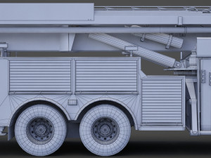 Fire Truck 02 Model 3D