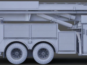 Fire Truck 02 3D Model