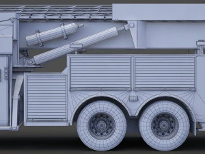 Fire Truck 02 3D Model
