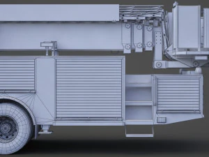 Fire Truck 02 3D Model