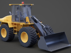 Industrial Vehicle - bulldozer 01 Modelo 3D