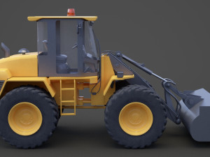Industrial Vehicle - bulldozer 01 Modelo 3D