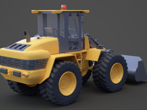 Industrial Vehicle - bulldozer 01 Modelo 3D