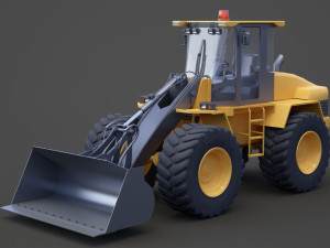 Industrial Vehicle - bulldozer 01 Modelo 3D