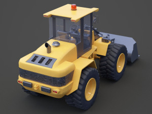 Industrial Vehicle - bulldozer 01 Modelo 3D