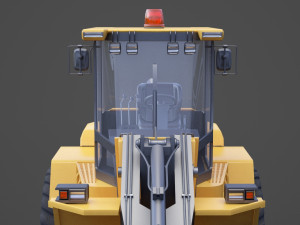 Industrial Vehicle - bulldozer 01 Modelo 3D
