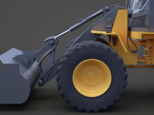 Industrial Vehicle - bulldozer 01 Modelo 3D
