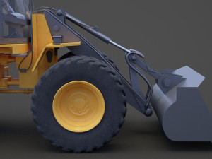 Industrial Vehicle - bulldozer 01 Modelo 3D