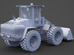 Industrial Vehicle - bulldozer 01 Modelo 3D