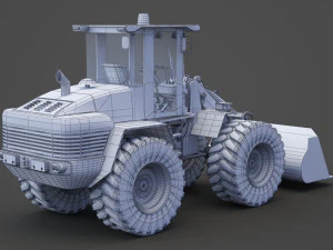 Industrial Vehicle - bulldozer 01 3D Model