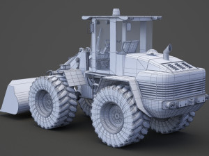 Industrial Vehicle - bulldozer 01 Modelo 3D