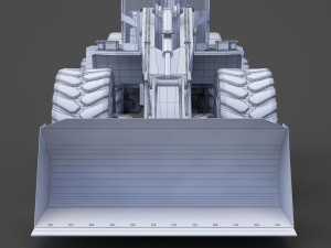 Industrial Vehicle - bulldozer 01 Modelo 3D