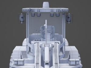 Industrial Vehicle - bulldozer 01 Modelo 3D
