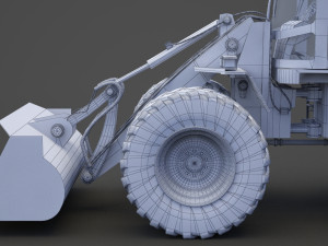 Industrial Vehicle - bulldozer 01 Modelo 3D