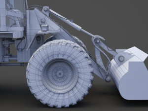 Industrial Vehicle - bulldozer 01 Modelo 3D