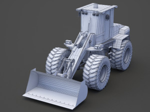 Industrial Vehicle - bulldozer 01 Modelo 3D