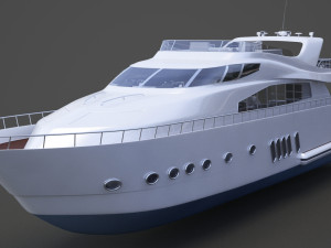 Photorealistic Yacht 02 3D Model