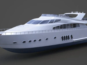 Photorealistic Yacht 02 3D Model