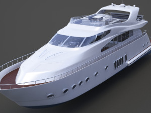 Photorealistic Yacht 02 3D Model