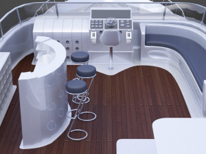 Photorealistic Yacht 02 3D Model
