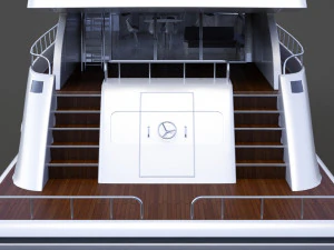 Photorealistic Yacht 02 3D Model