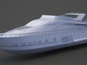 Photorealistic Yacht 02 3D Model