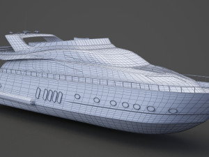 Photorealistic Yacht 02 3D Model