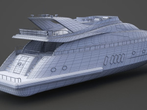 Photorealistic Yacht 02 3D Model