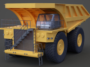 Industrial Vehicle - Mining Truck 01 3D 모델