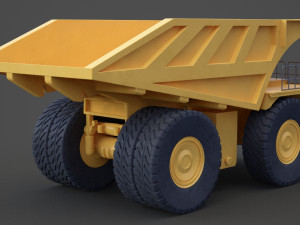 Industrial Vehicle - Mining Truck 01 Modelo 3D
