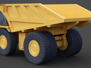 Industrial Vehicle - Mining Truck 01 Modelo 3D
